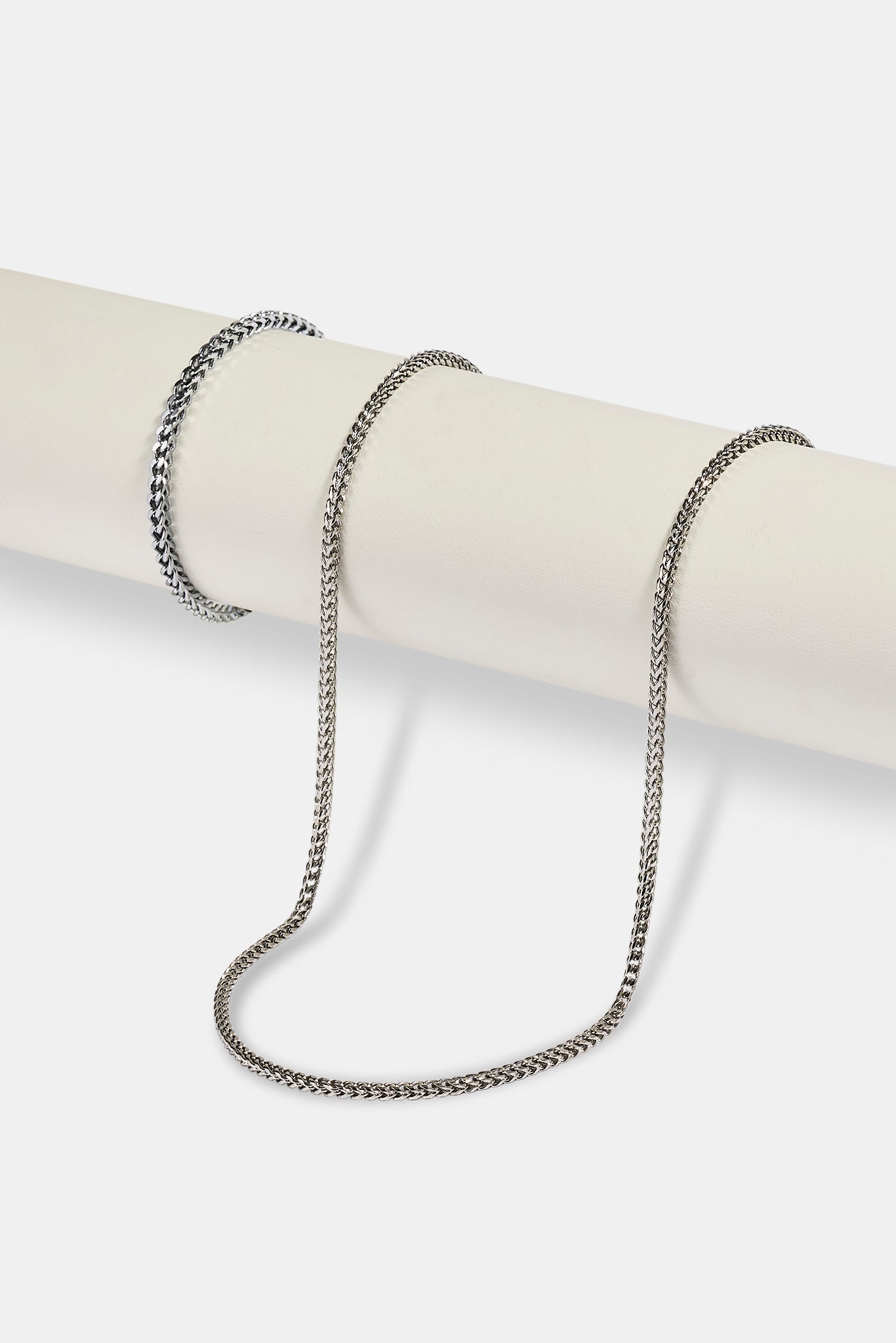 3mm Franco Chain & Bracelet - White
